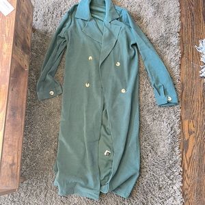 SHEIN Emerald Duster Jacket-Size Large *NEW, without tags*